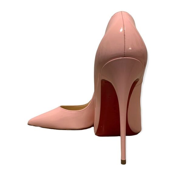 Christian Louboutin Baby Pink Patent Leather So Kate 120 Pumps | Size: 38.5 | - Picture 1 of 15